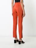 slim-fit tailored trousers