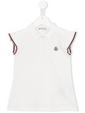 ruffled sleeve polo shirt