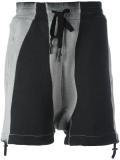 faded track shorts
