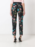 floral print cropped trousers