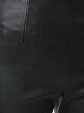 lambskin cropped trousers