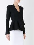 crepe knit wrap jacket