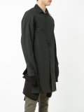 oversized zip detail shirt 