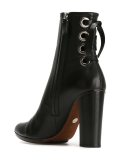 tie fastening ankle boots