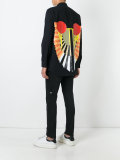 geometic pattern back shirt