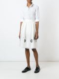 floral appliqué skirt
