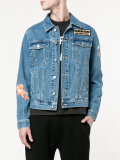 embroidered patch denim jacket