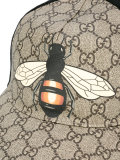 bee print GG Supreme baseball cap