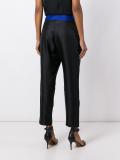 'Opt Art' straight trousers