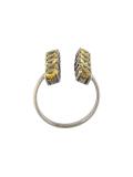 sapphire double column ring 