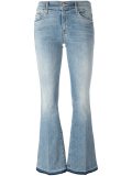 stonewashed flared jeans