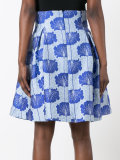 floral jacquard skirt