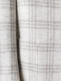 checked, slim fitting blazer