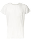 pleated short sleeve t-shirt