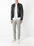 tailored stripe slim trousers