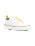'Slider' trainers with espadrille trim