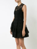 sheer floral embroidered dress