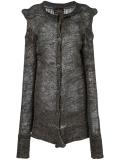 asymmetric superlong sleeves cardigan