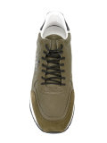 logo print lace up trainers 