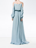 off-shoulder long dress