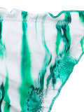 printed triangle bikini set