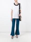 contrast collar top