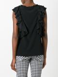 ruffled detail blouse