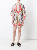 floral print cape dress