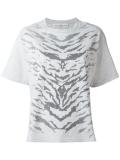 zebra print T-shirt