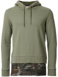 layered detail hoodie