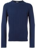 cable knit long sleeve sweater