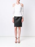 panelled fitted skirt