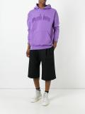 logo print hoodie