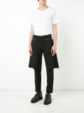 drawstring collar T-shirt
