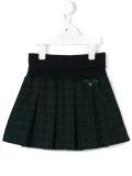pleated tartan skirt