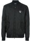 contrast trim bomber jacket