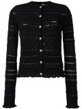 button down striped cardigan