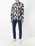 satin effect skinny trousers