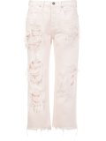 distressed cropped jeans