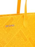 logo embossed tote