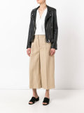 flared cropped trousers