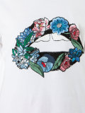 embroidered flowerT-shirt 