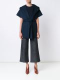 oversized sleeveless jacket