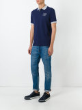 chest print polo shirt