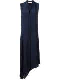 asymmetric ruffle blouse