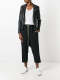 drop-crotch cropped trousers