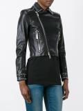 studded biker cropped jacket