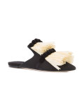 fringed slippers