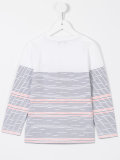 abstract striped print top