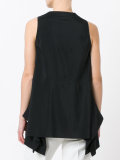 V neck flared top 